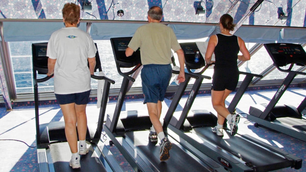 Gym on Carnival Cruise Line Ship