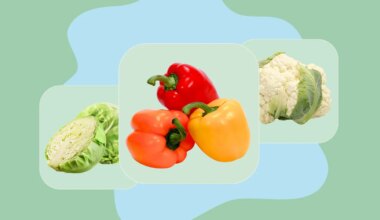 cabbage, bell peppers, cauliflower