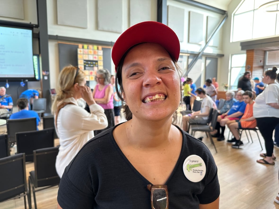 Kim Apordo looks forward to the music she makes with the rest of the Monday Morning Music Club participants.