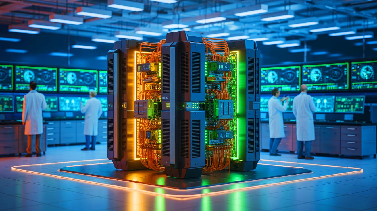 Illustration of Nexus, an advanced AI-powered supercomputer developed by Georgia Tech.