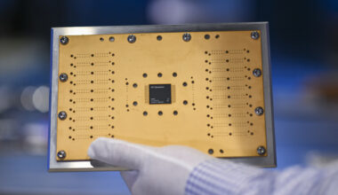 IBM PCB with a quantum processor attached.