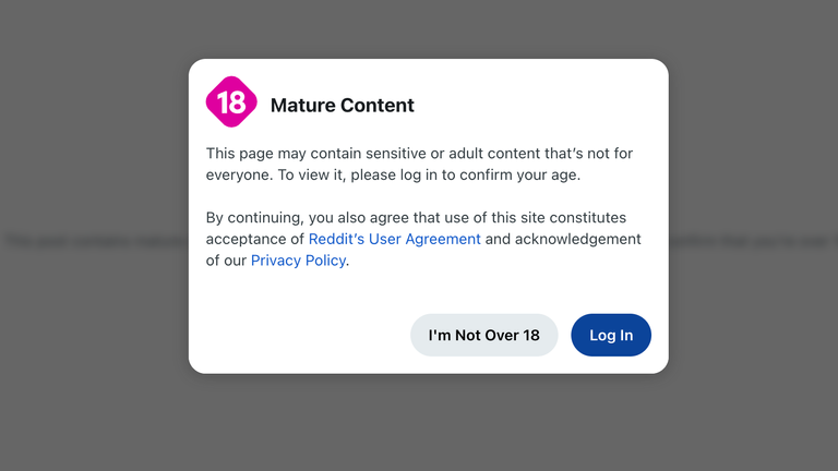 Reddit has already begun enforcing age verification on adult content ahead of the deadline. Pic: Reddit