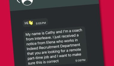 I responded to one of the “job” messages. It got weird quickly.