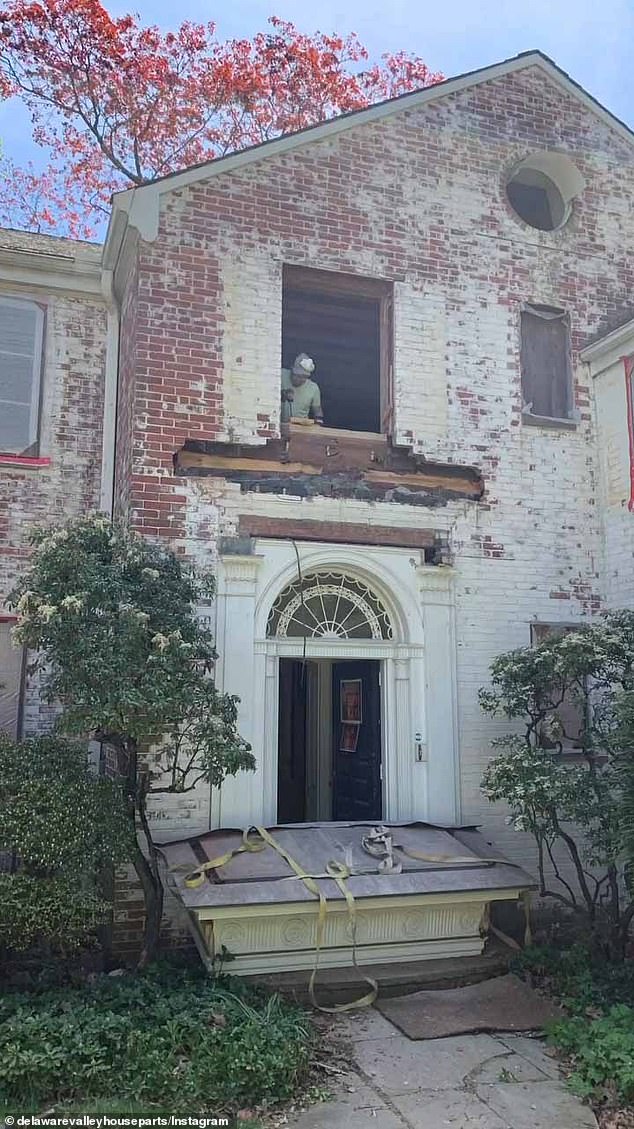 The six bedroom home is being demolished to make way for nine new builds