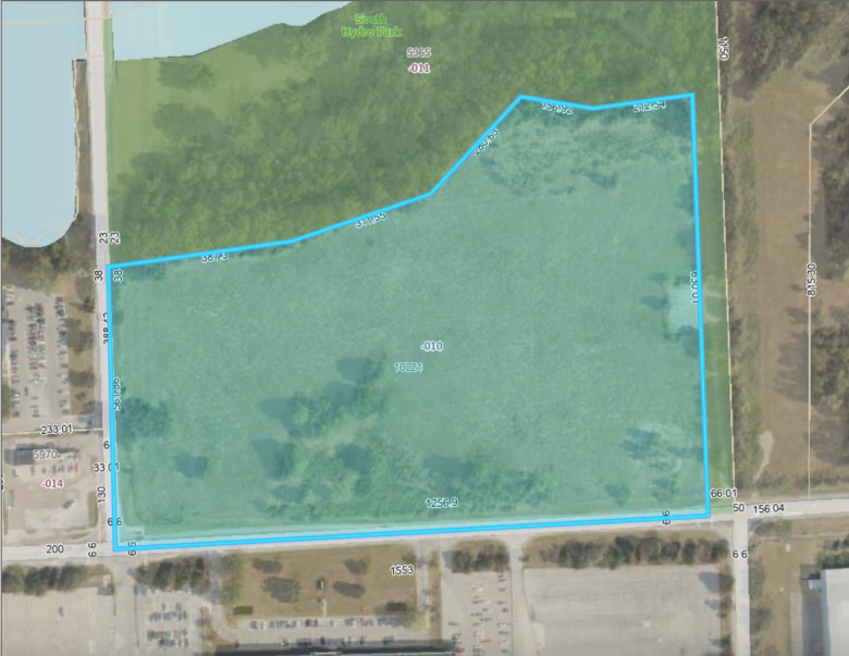 A map of the  U-M property. 