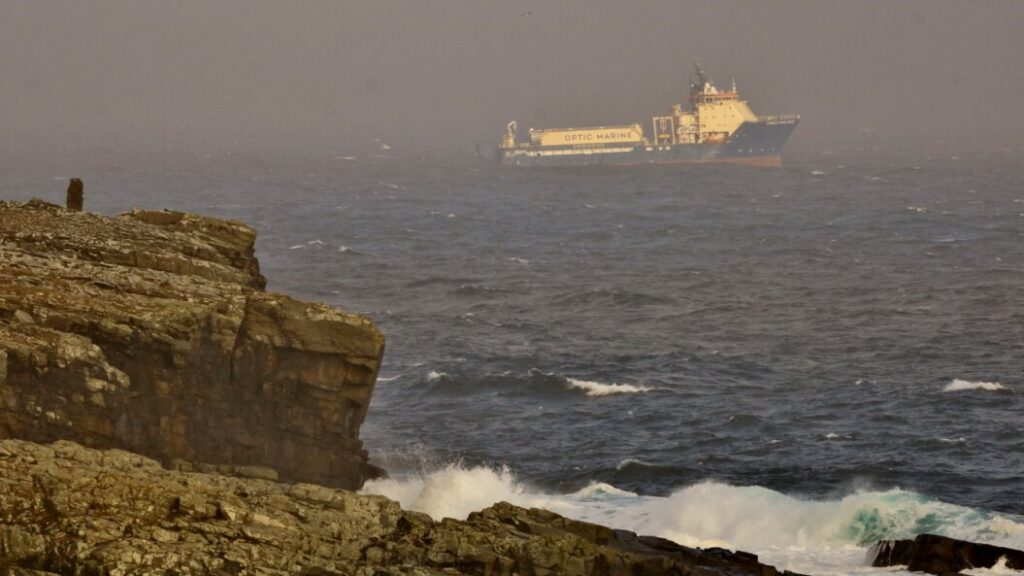 Repair ship arrives at site of subsea cable fault to begin work on restoring internet connectivty