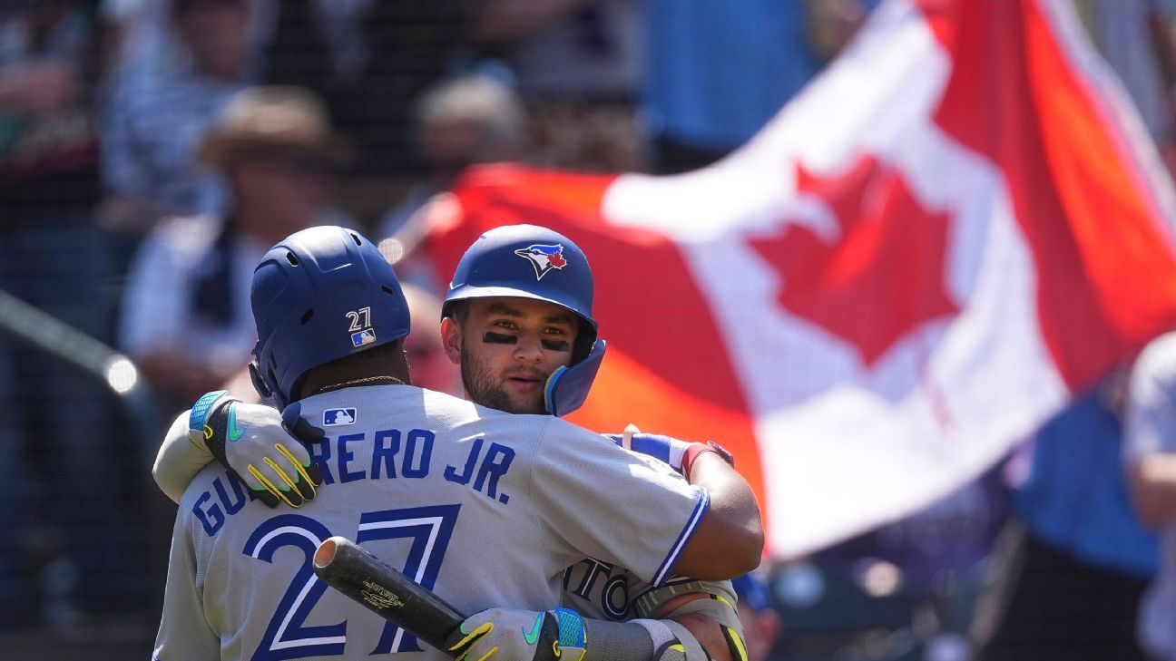 Blue Jays' 63 hits in 3-game sweep of Rockies most since 1900
