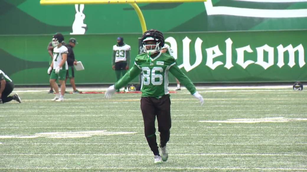 Click to play video: 'Previewing the Riders trip to Montreal with Britton Gray'