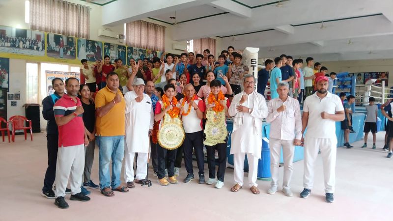 Asian medallists get grand welcome at Bhiwani Boxing Club