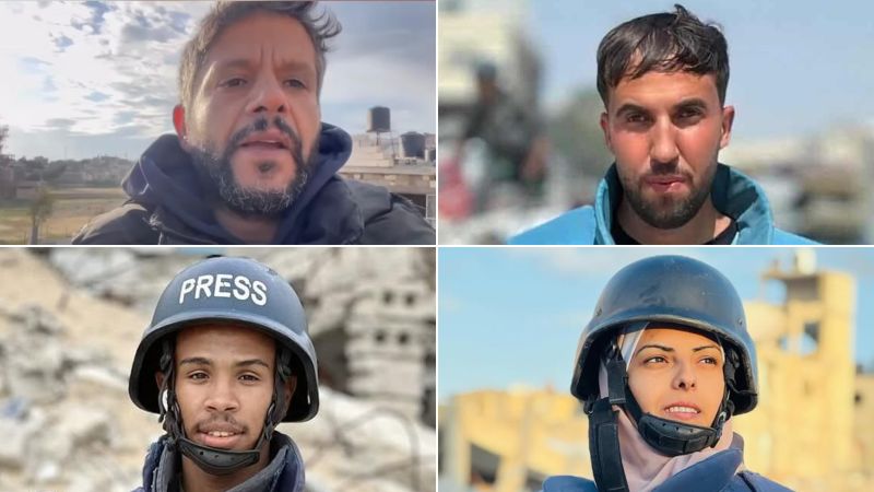 More than a dozen people killed in Israeli strikes on hospital in southern Gaza, including journalists