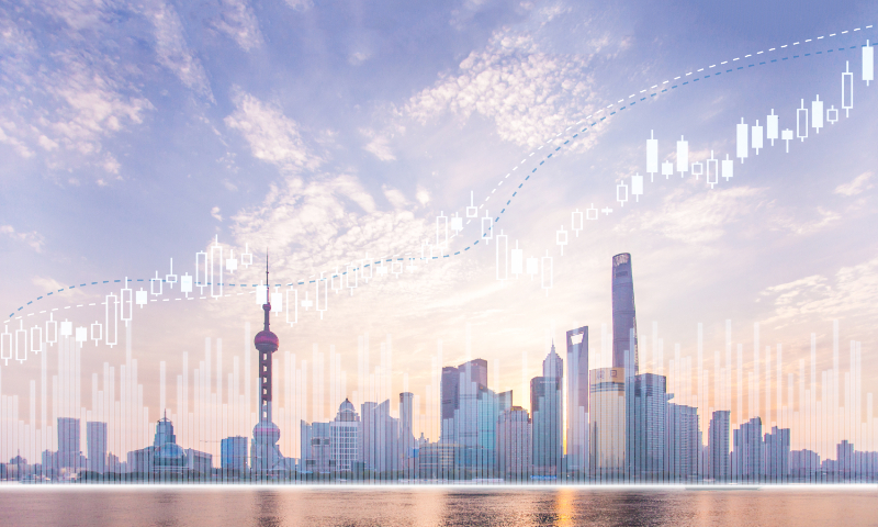 A concept photo of China's stock market Illustration: VCG