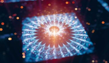 Quantum computing  >  A quantum processor radiates power.