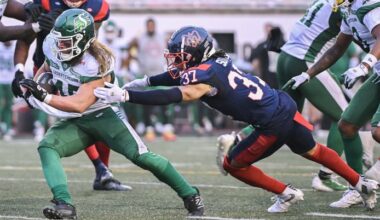 Roughriders soar past Alouettes 34-6 in CFL power clash