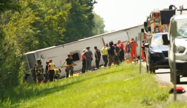 Rollover crash involving tour bus on the New York Thruway leaves multiple dead, others injured - CTV News