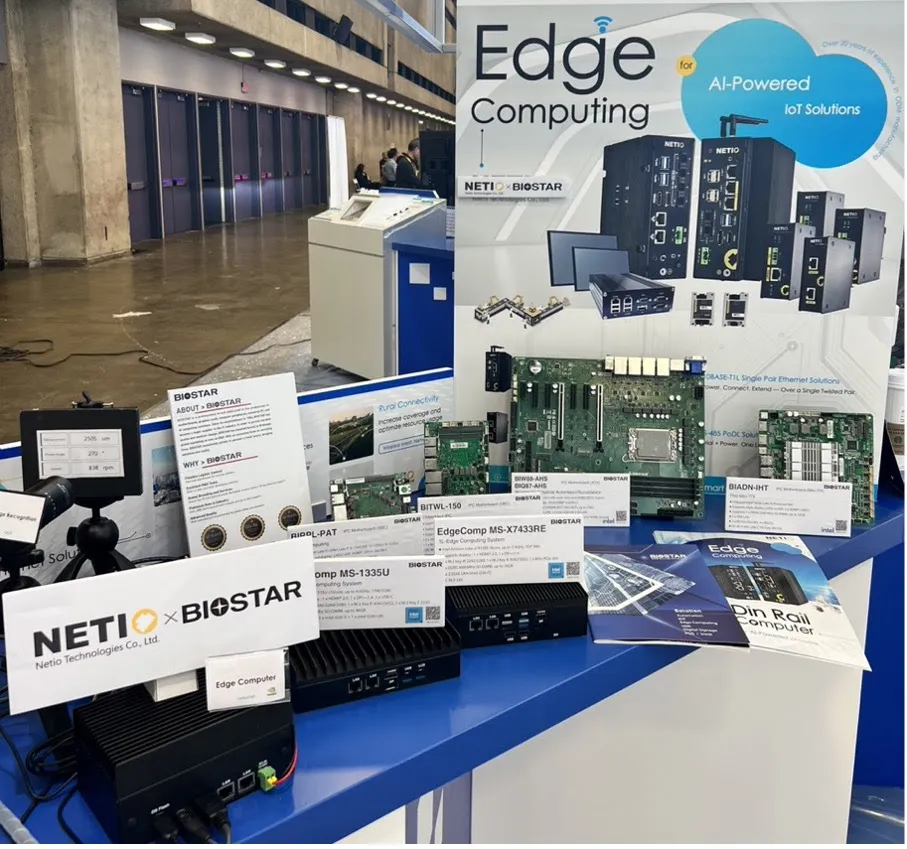 BIOSTAR teams up with Netio to showcase edge computing at Taiwan Expo USA 2025