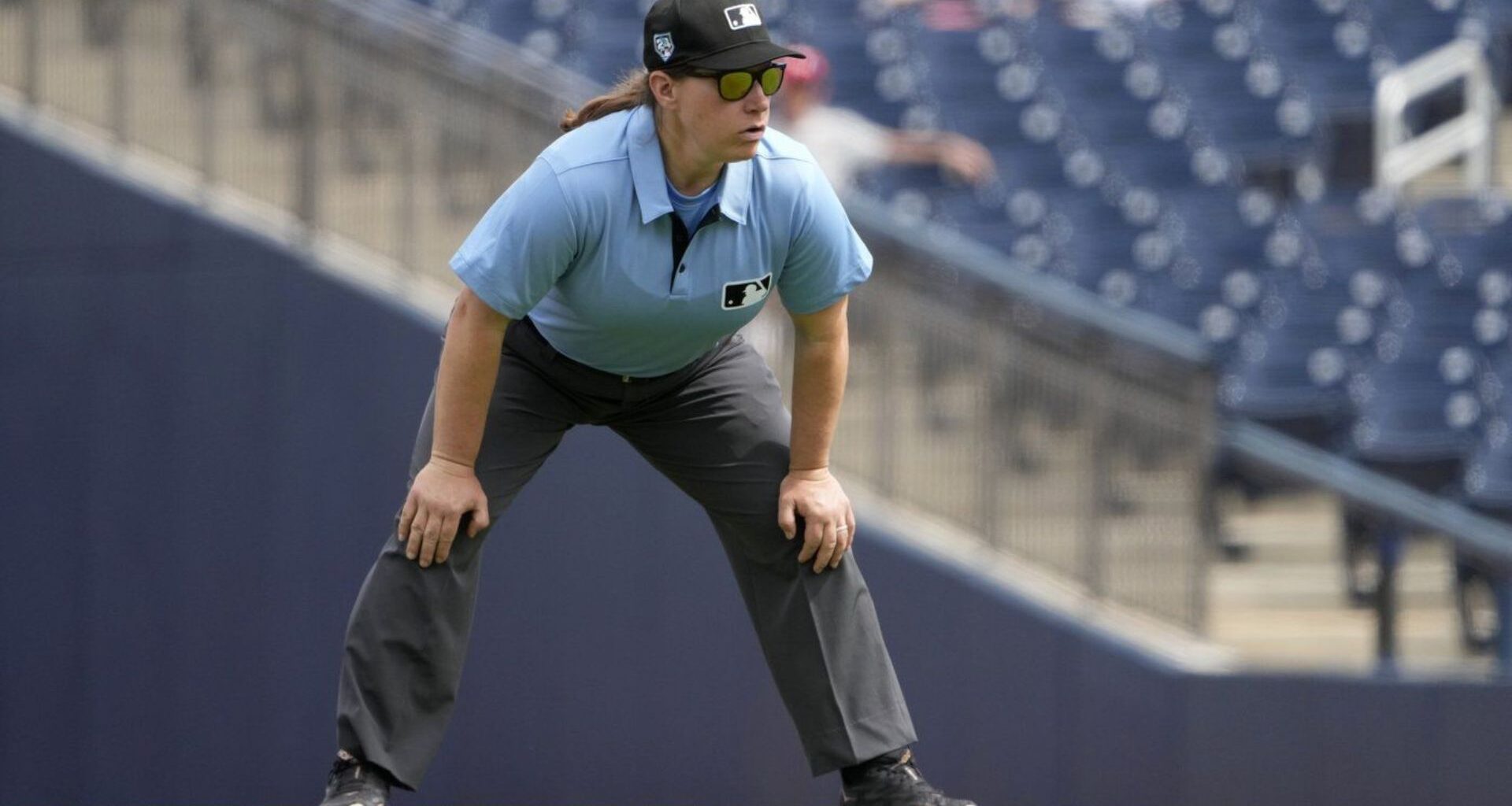 MLB is calling up its first female umpire, promoting Jen Pawol for Saturday's Marlins-Braves game