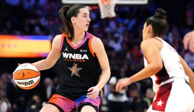 Kelsey Plum says she was joking about Caitlin Clark's team at All-Star Game
