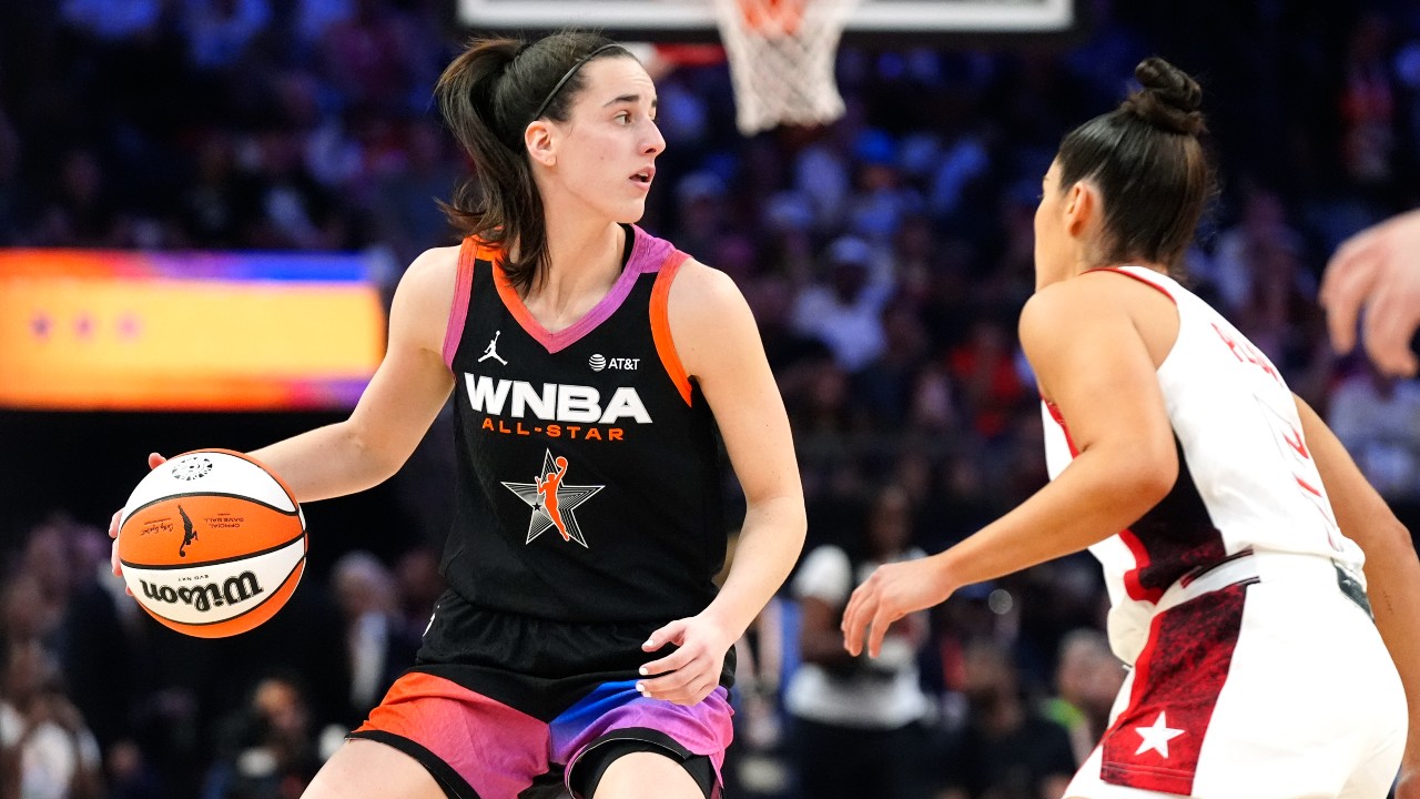 Kelsey Plum says she was joking about Caitlin Clark's team at All-Star Game