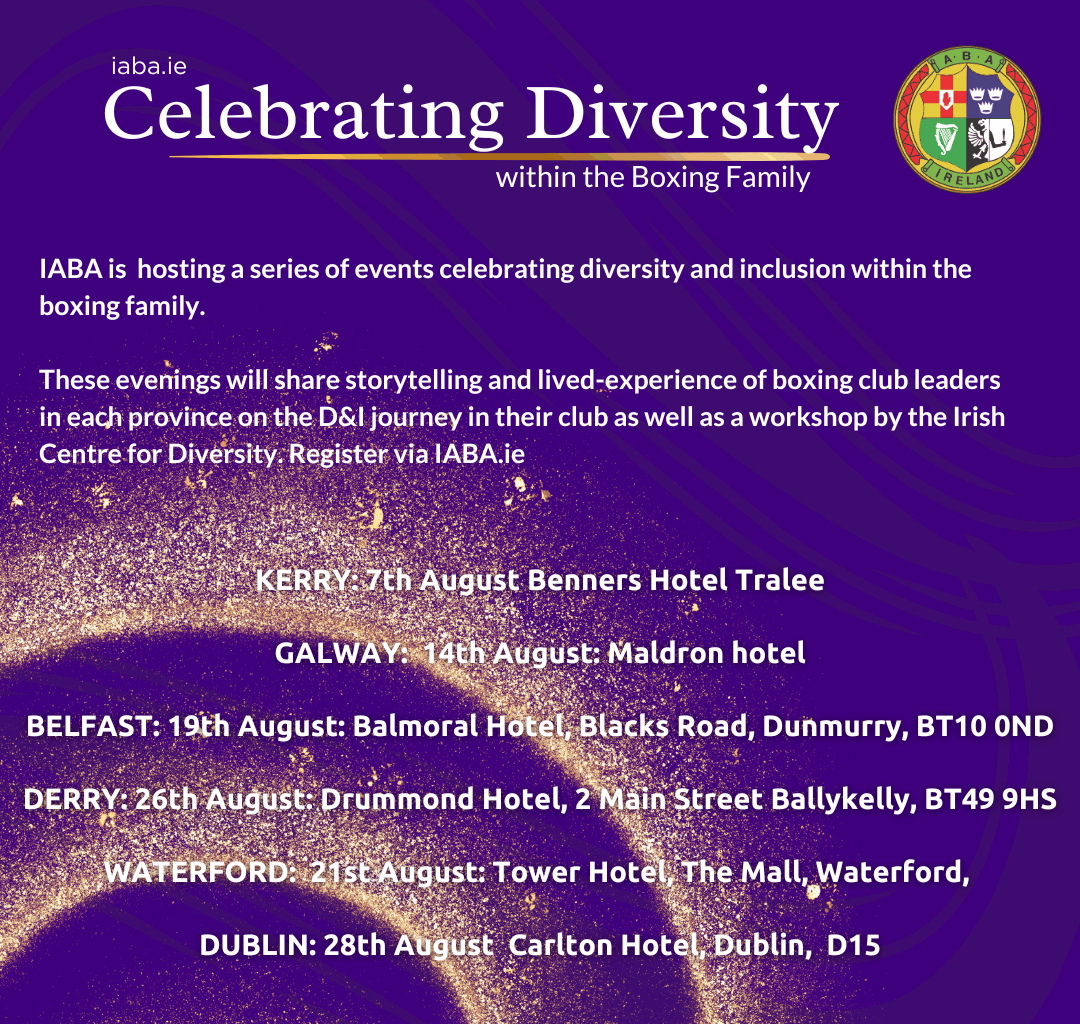 Boxing celebrates diversity: Workshops in Belfast, Waterford, Derry & Dublin open for booking