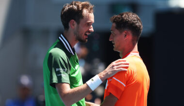 The advice Daniil Medvedev gave Terence Atmane at the net after their match at the 2024 Australian Open