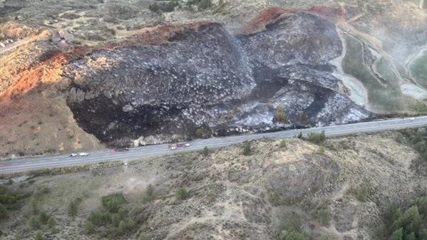 Highway 3 closed due to wildfire west of Osoyoos