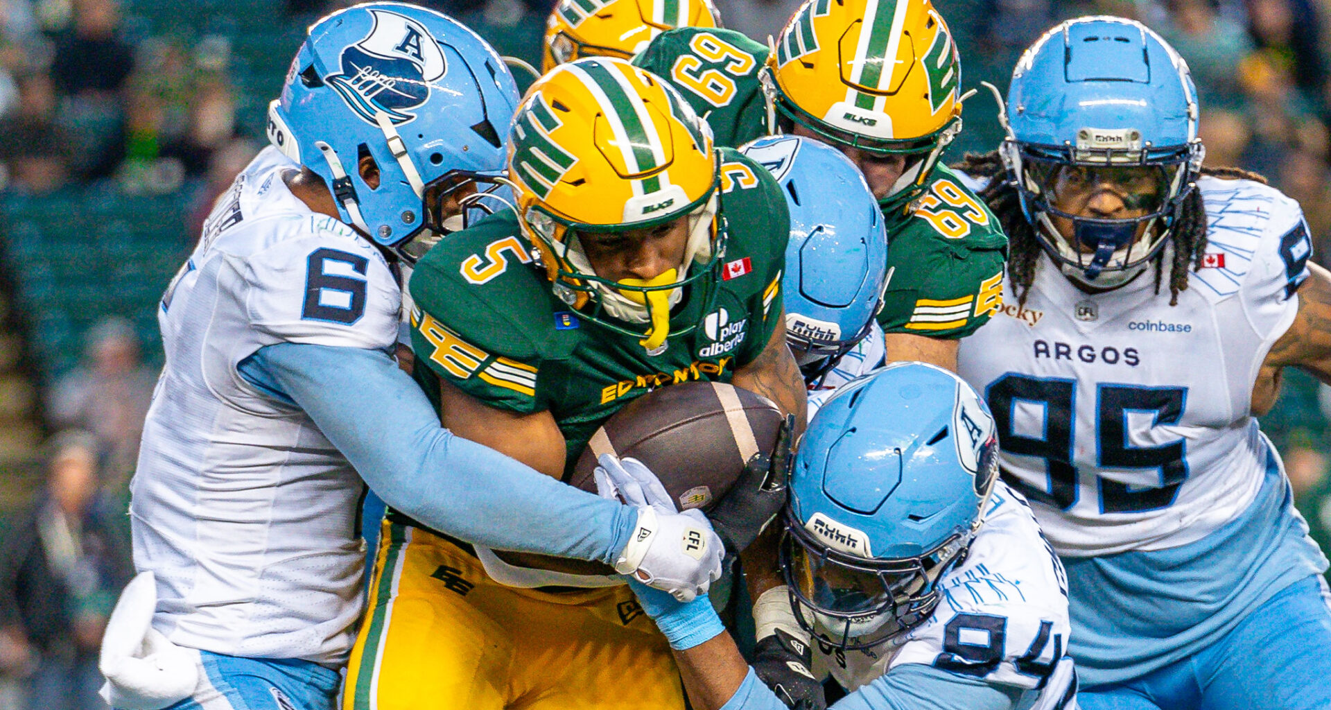 Elks ride Justin Rankin to victory over Argos