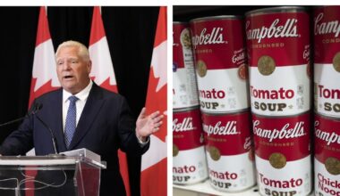 Doug Ford criticizes Campbell's soup over labels