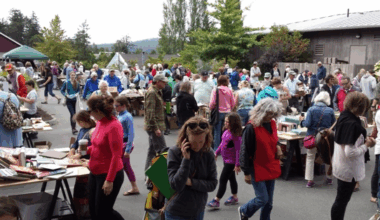 Getting ready for Library Fair