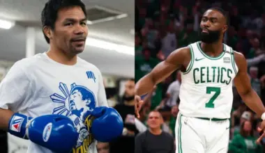 Celtics' Jaylen Brown links up with boxing legend Manny Pacquiao in Manila image
