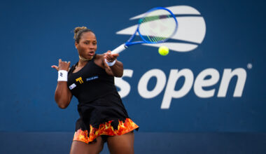 Townsend takes down Ostapenko in tense second-round battle