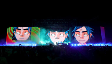 INDIO, CALIFORNIA - APRIL 21: Gorillaz performs on the Coachella Stage during the 2023 Coachella Valley Music and Arts Festival on April 21, 2023 in Indio, California. (Photo by Michael Loccisano/Getty Images for Coachella)