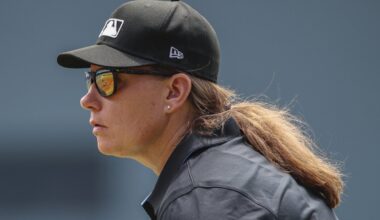 Jen Pawol breaks MLB's gender barrier as the first female umpire to work a regular-season game