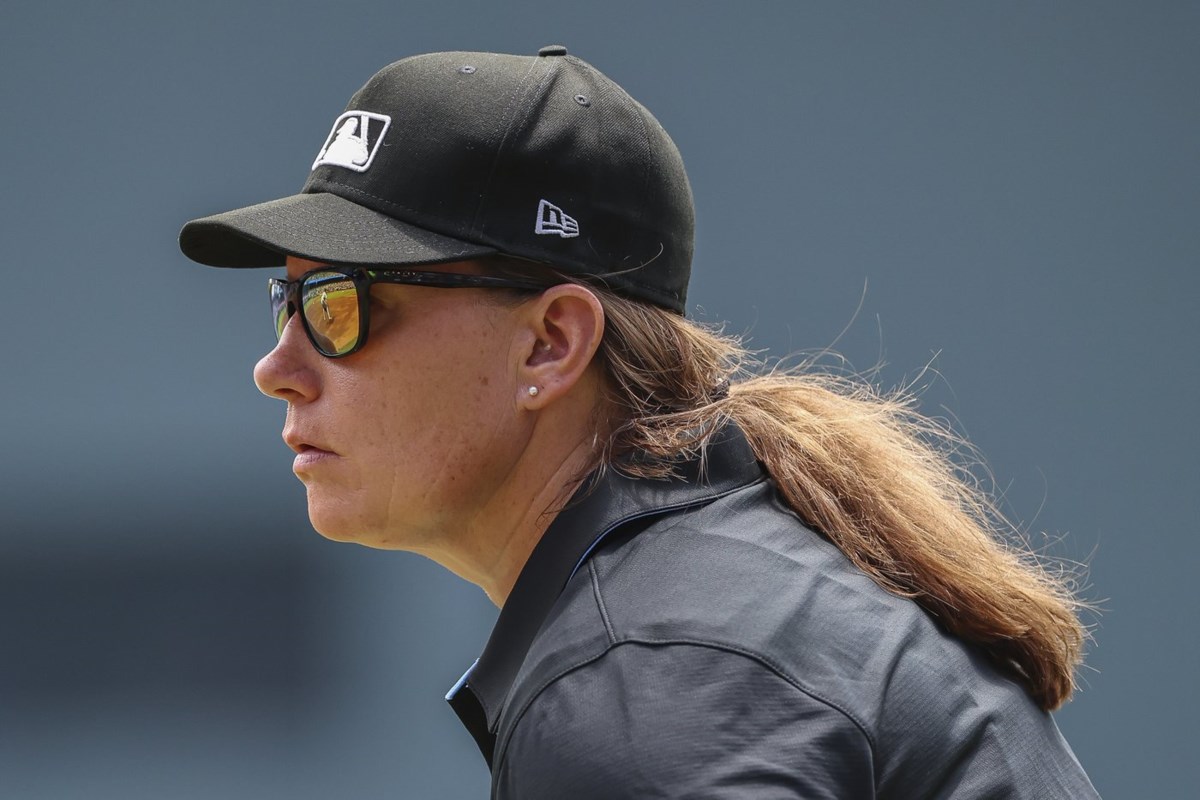 Jen Pawol breaks MLB's gender barrier as the first female umpire to work a regular-season game