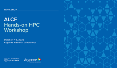 ALCF Hands-on HPC Workshop to be Held Sept. 23-25 and Oct. 7-9