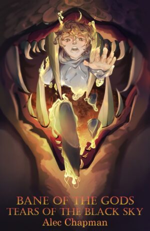 Cover art for Bane of The Gods: Tears of the Black Sky by Alec Chapman.