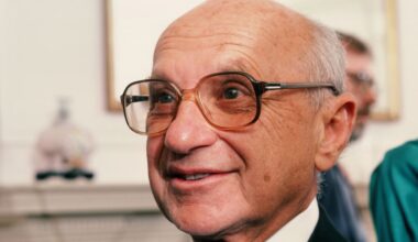 Economist Milton Friedman Portrait