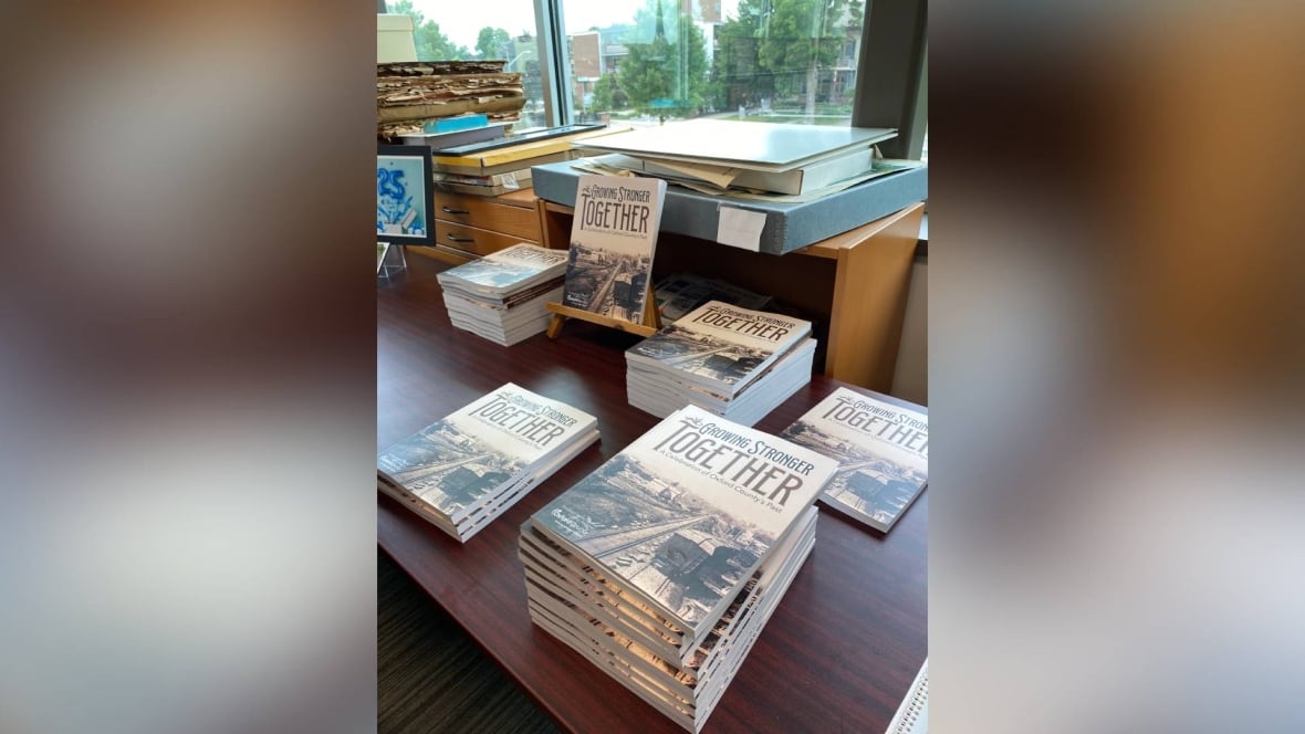 Copies of Growing Stronger Together: A Celebration of Oxford County's Past are available to purchase at its Tillsonburg and Ingersoll library branches. 