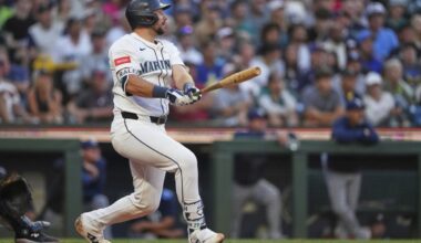 Raleigh hits MLB-best 44th homer and Rodríguez connects twice as streaking Mariners top Rays 7-4