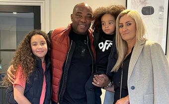 Harambee Stars Coach Benni McCarthy and his family