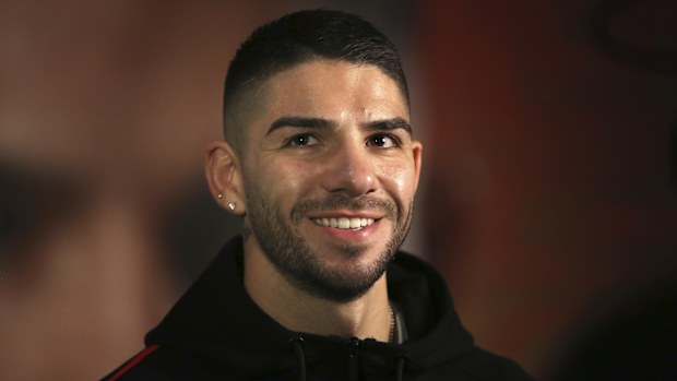 Boxer Michael Zerafa at a press conference.