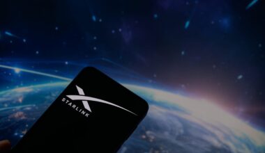 Mini Starlink satellite setup on a grass field