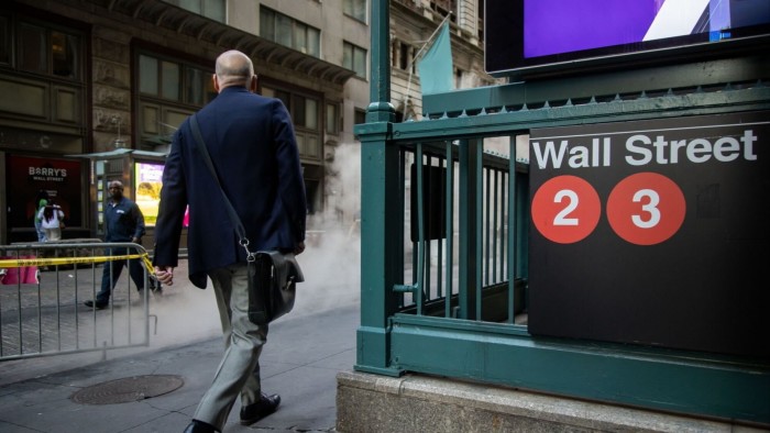 A Wall Street subway station