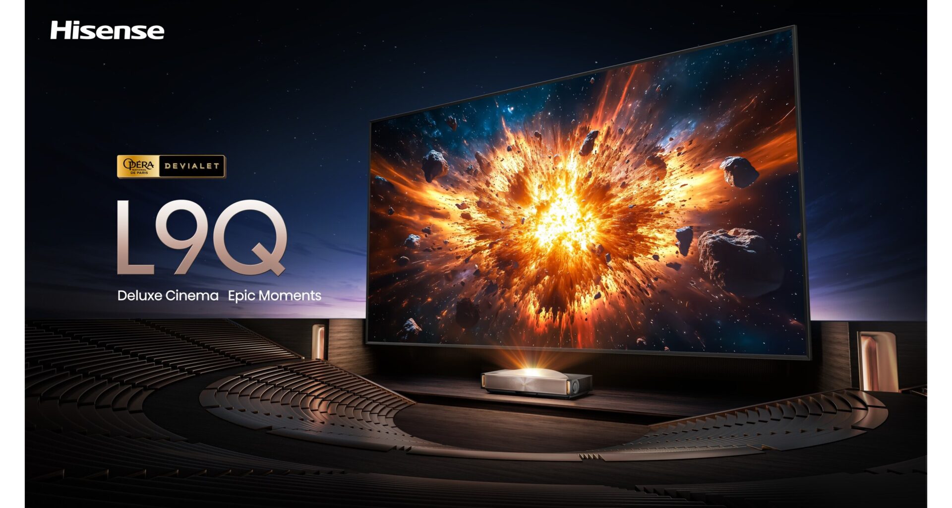 Hisense Unveils the TriChroma Laser TV L9Q as a New Standard in Home Cinema