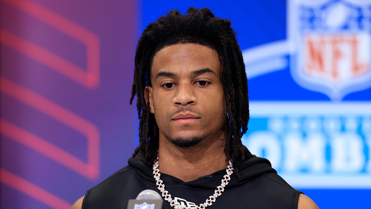 Isaiah Bond at a press conference