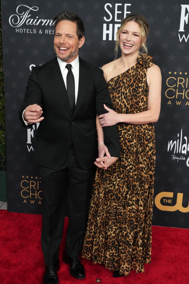 Scott Wolf and Kelley Wolf at the Critics Choice Awards.