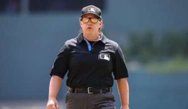 Jen Pawol breaks MLB's gender barrier as 1st female umpire to work regular-season game