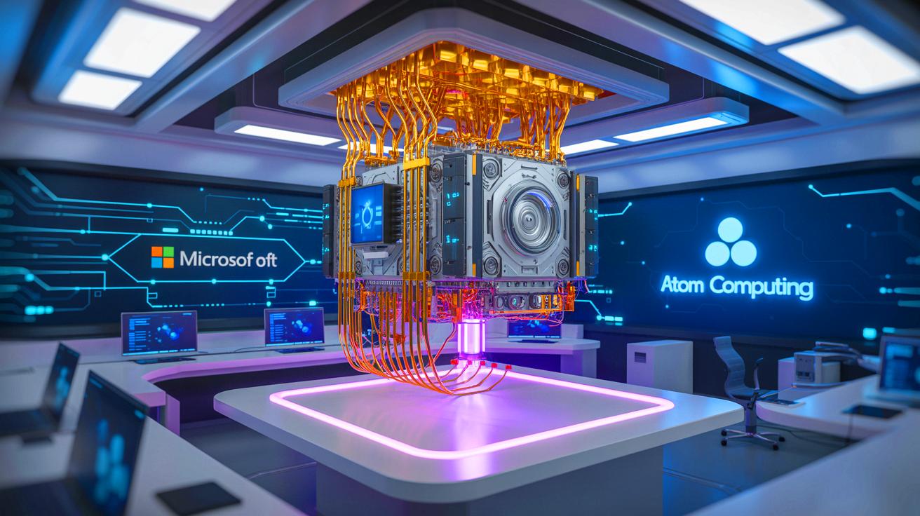 Illustration of Denmark's Magne Quantum Computer Project.