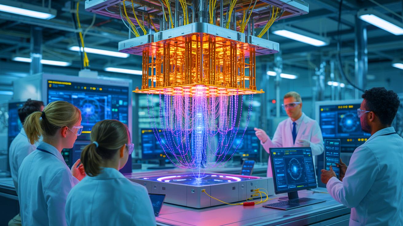 Illustration of the Zuchongzhi 3.0 quantum processor, as demonstrated by Jian-Wei Pan and his team.