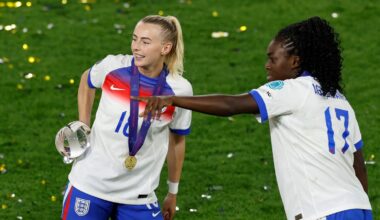 There are books on England scoring stars Chloe Kelly and Michelle Agyemang that appear to have been created by AI. Pic: Reuters/ Stefan Wermuth