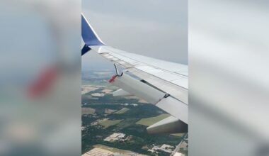 Part of Delta Air Lines 737’s wing breaks off during flight
